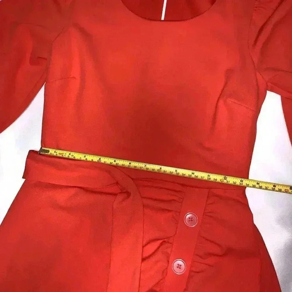 Women's SOMI & JO 3/4 Sleeve Fit + Flare Dress, round neck back zip up size S - Picture 3 of 9